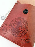 Load image into Gallery viewer, Saint Benedict Leather Rosary Bead Pouch