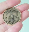 Load image into Gallery viewer, Saint Michael Protect Our Police Token Coin