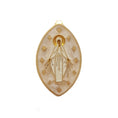 Load image into Gallery viewer, Relic - 18kt Gold Plated Brass Vintage White Style Miraculous Medal
