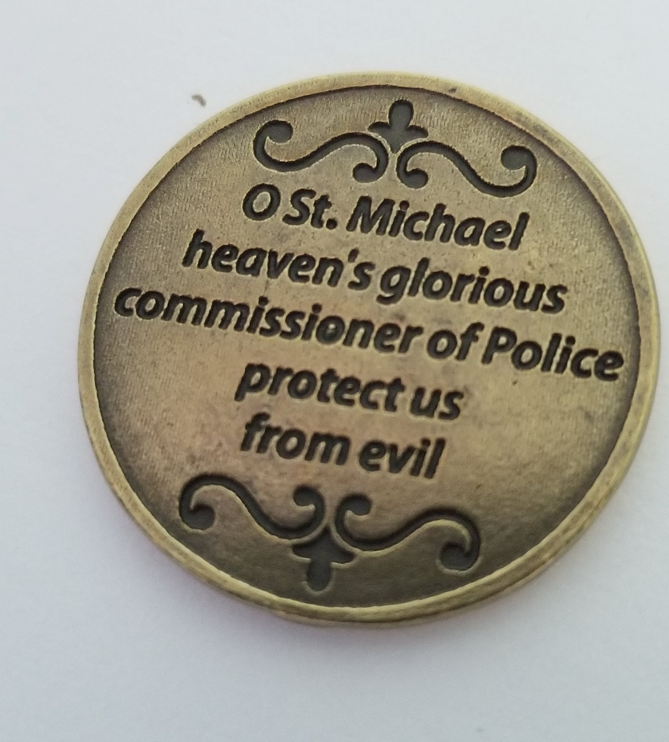 Saint Michael Protect Our Police Token Coin