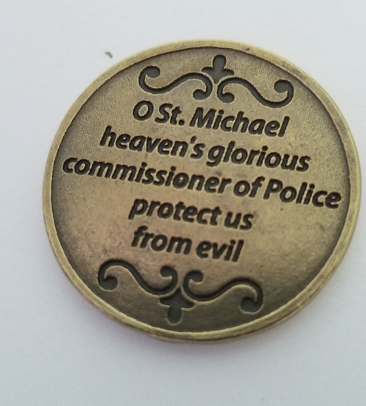 Saint Michael Protect Our Police Token Coin