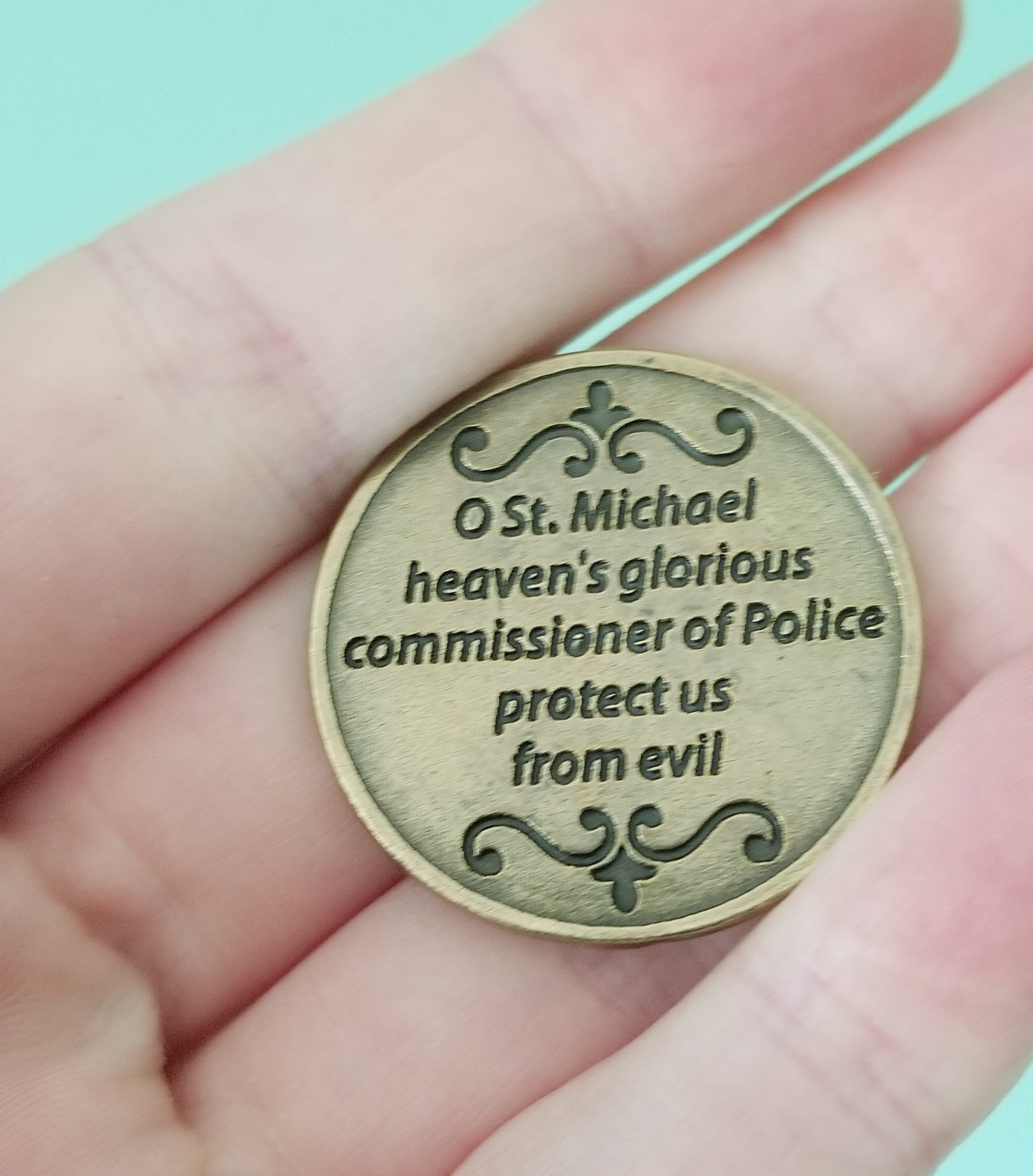 Saint Michael Protect Our Police Token Coin