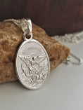 Load image into Gallery viewer, Sterling Silver Saint Michael Medal
