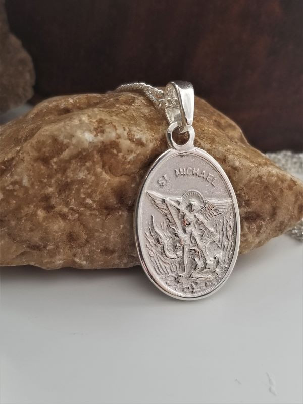 Sterling Silver Saint Michael Medal